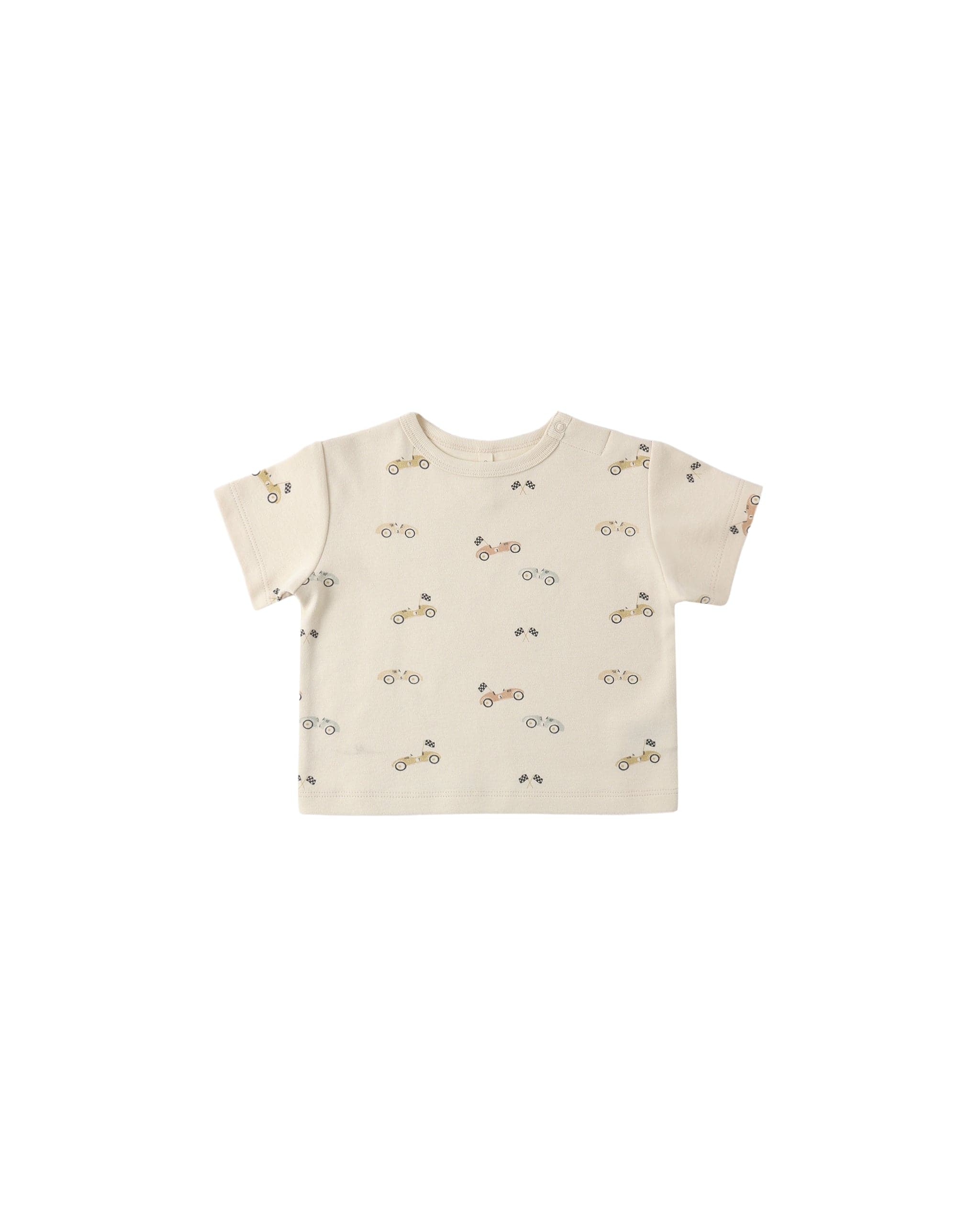 Quincy Mae Baby Boxy Tee || Race Car