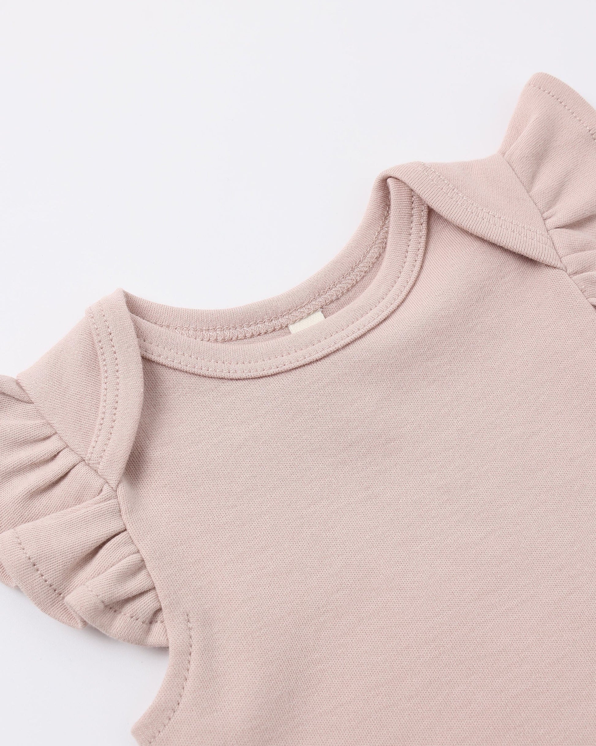 Quincy Mae Baby Flutter Sleeve Bodysuit Blush