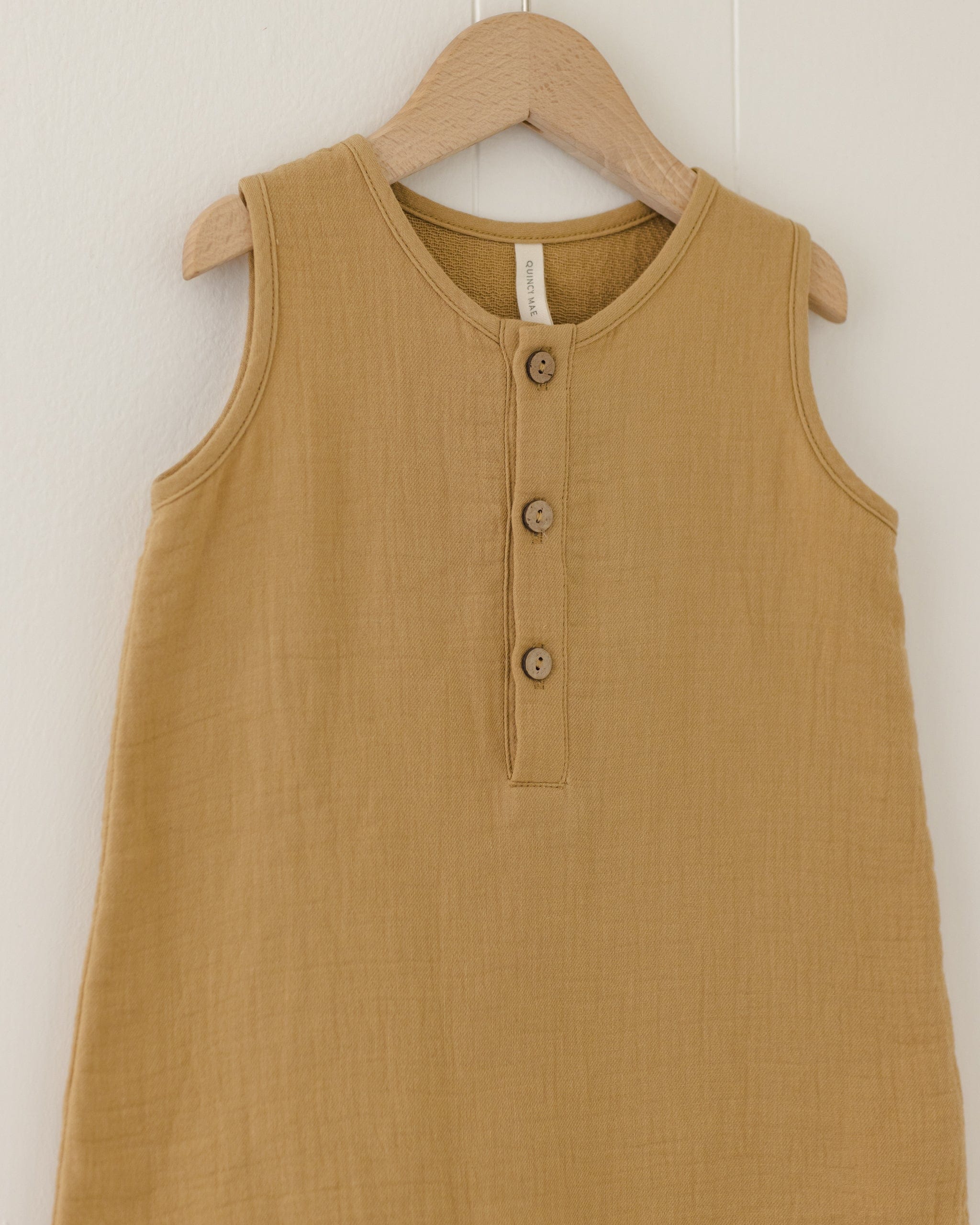 Quincy Mae Baby Jack Romper || Honey
