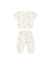 Quincy Mae Baby Jersey Tee + Pant Set || Race Car