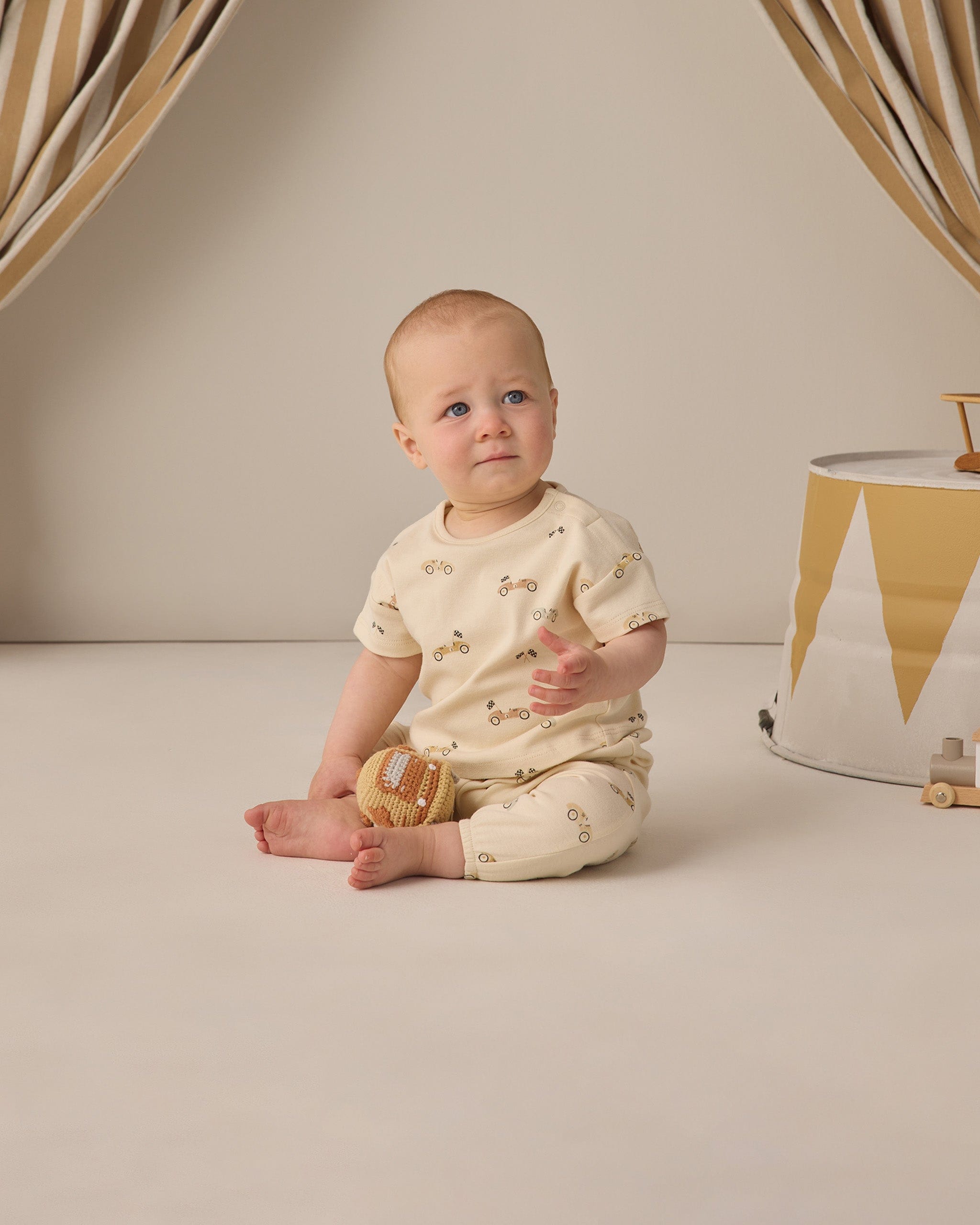 Quincy Mae Baby Jersey Tee + Pant Set || Race Car