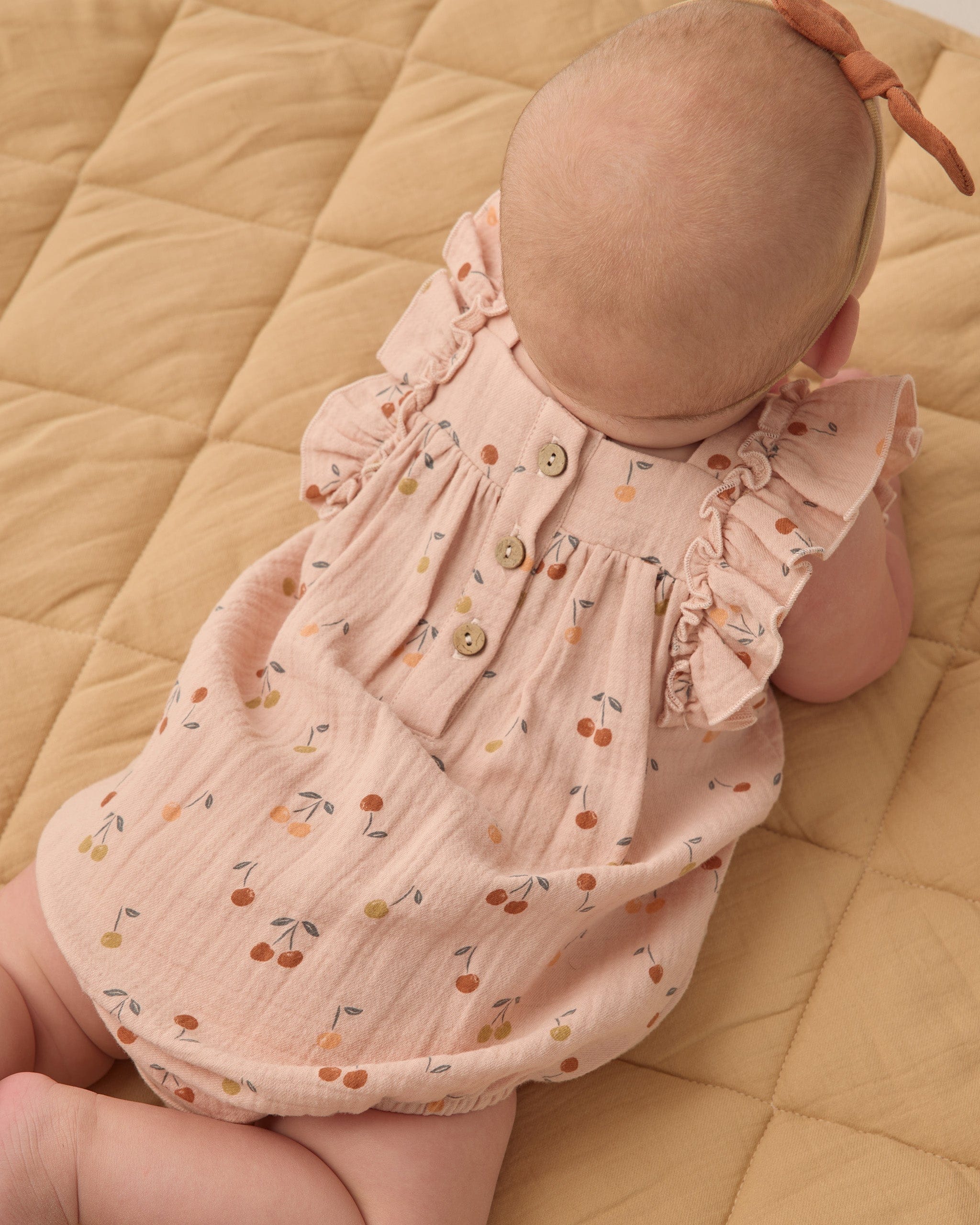 Quincy Mae Baby Maya Romper || Cherries