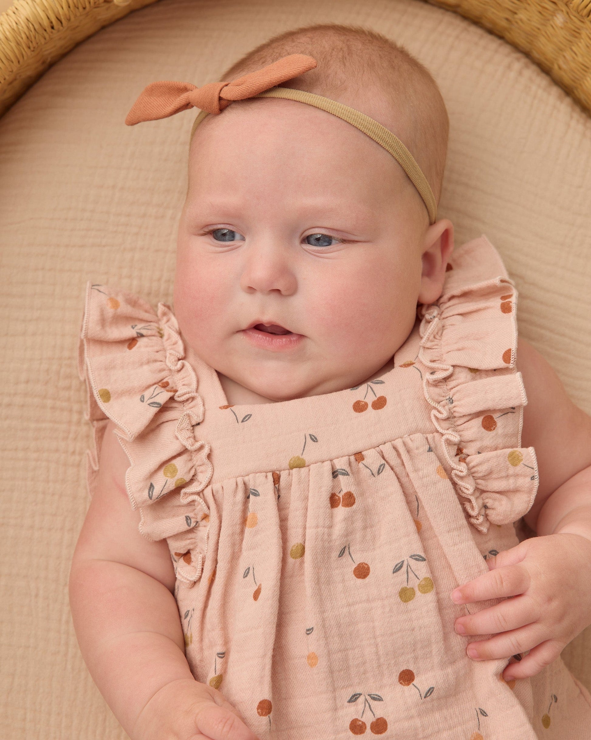 Quincy Mae Baby Maya Romper || Cherries