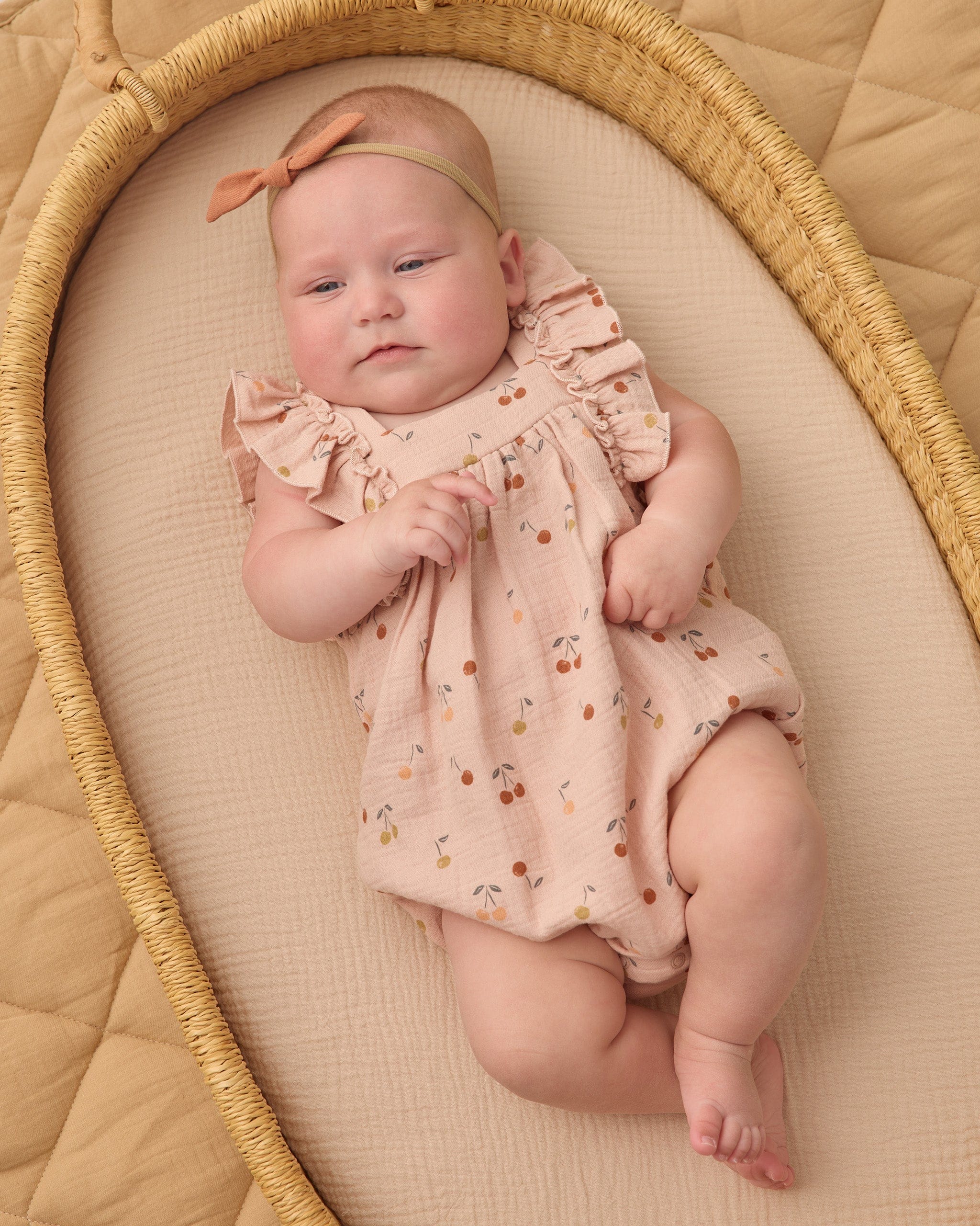 Quincy Mae Baby Maya Romper || Cherries