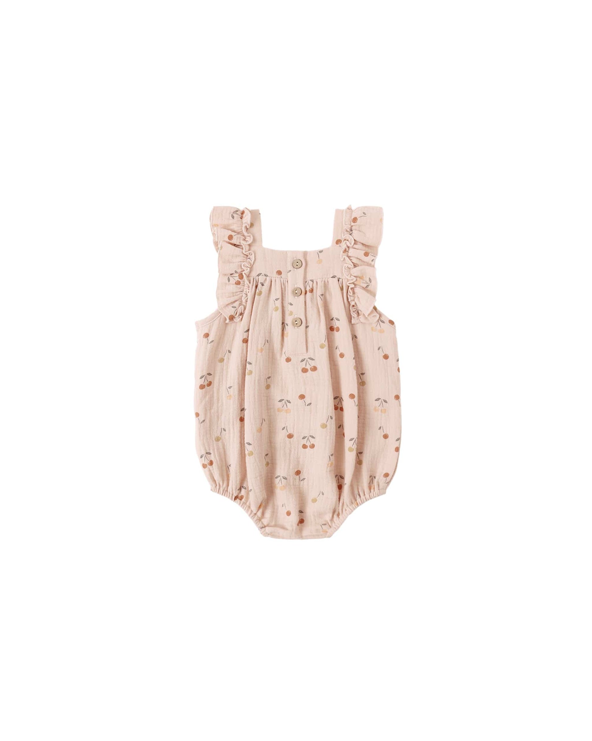 Quincy Mae Baby Maya Romper || Cherries