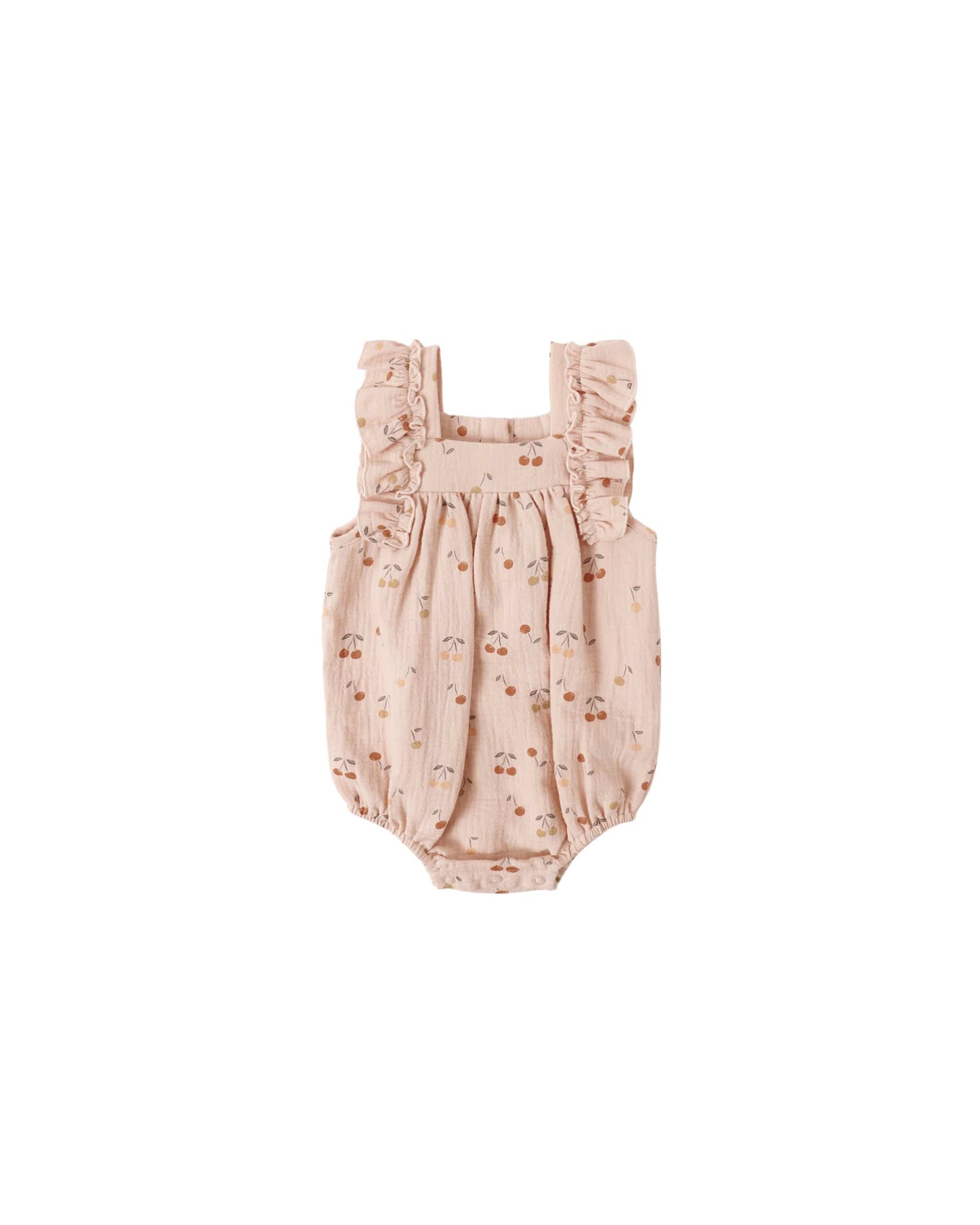 Quincy Mae Baby Maya Romper || Cherries
