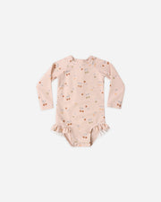 Quincy Mae Baby Olivia Rashguard One-Piece || Cherries