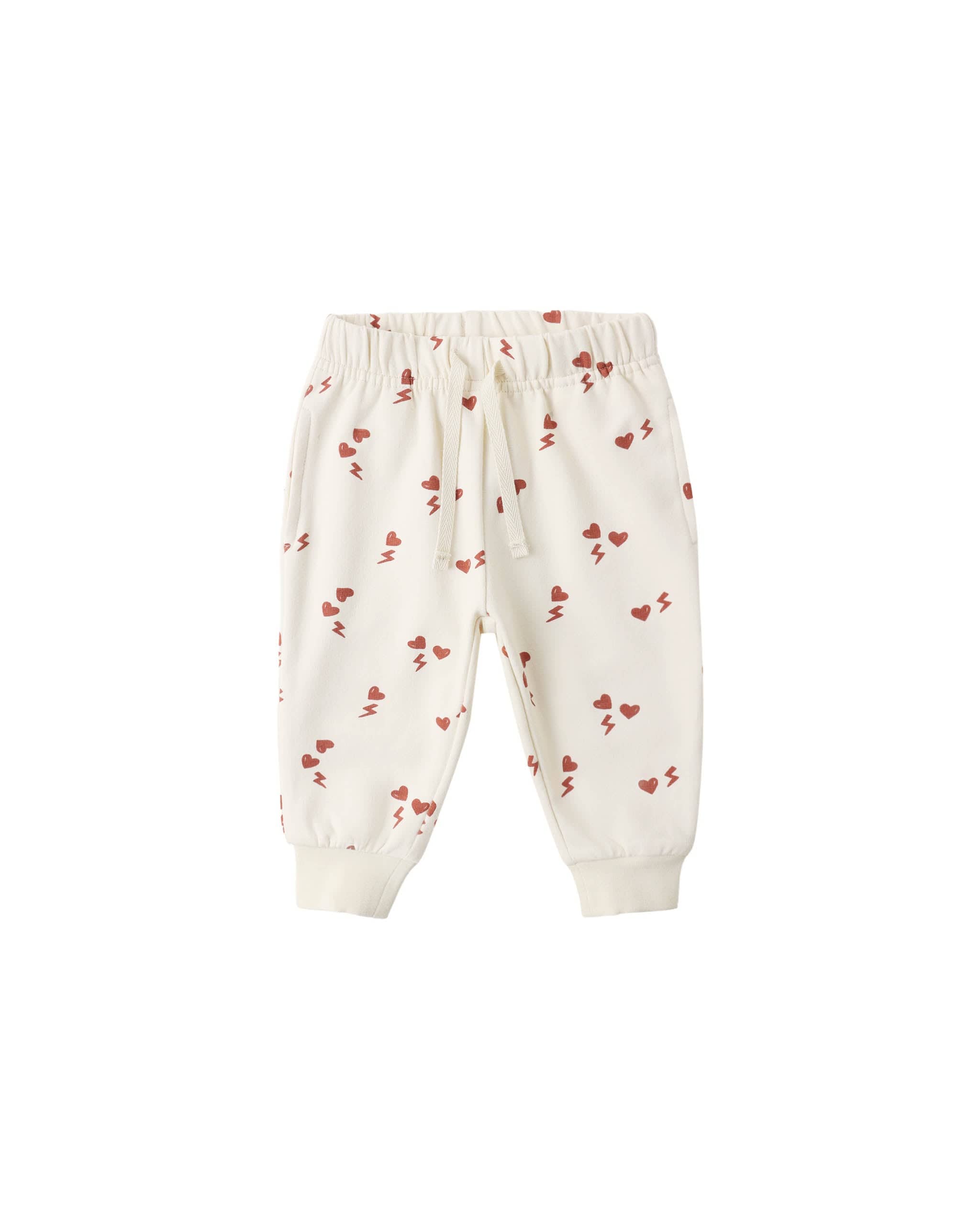 Quincy Mae Baby Relaxed Sweatpant | Electric Heart