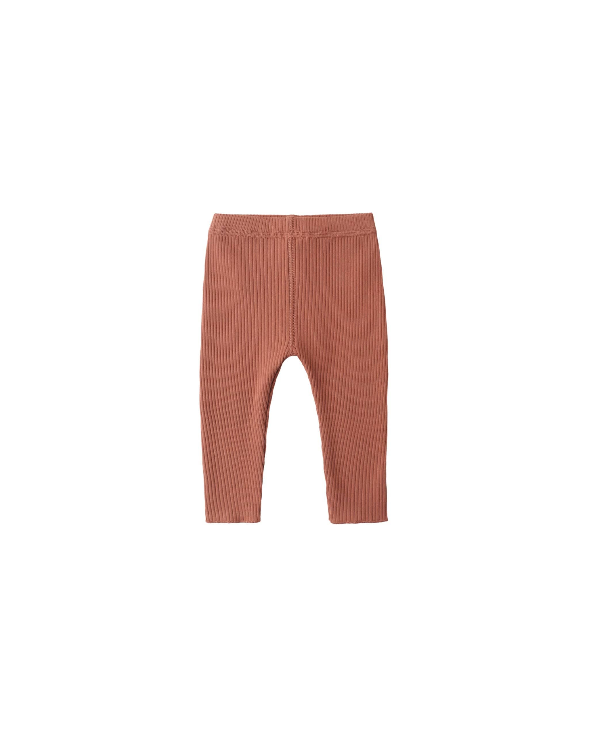 Ribbed Leggings || Red