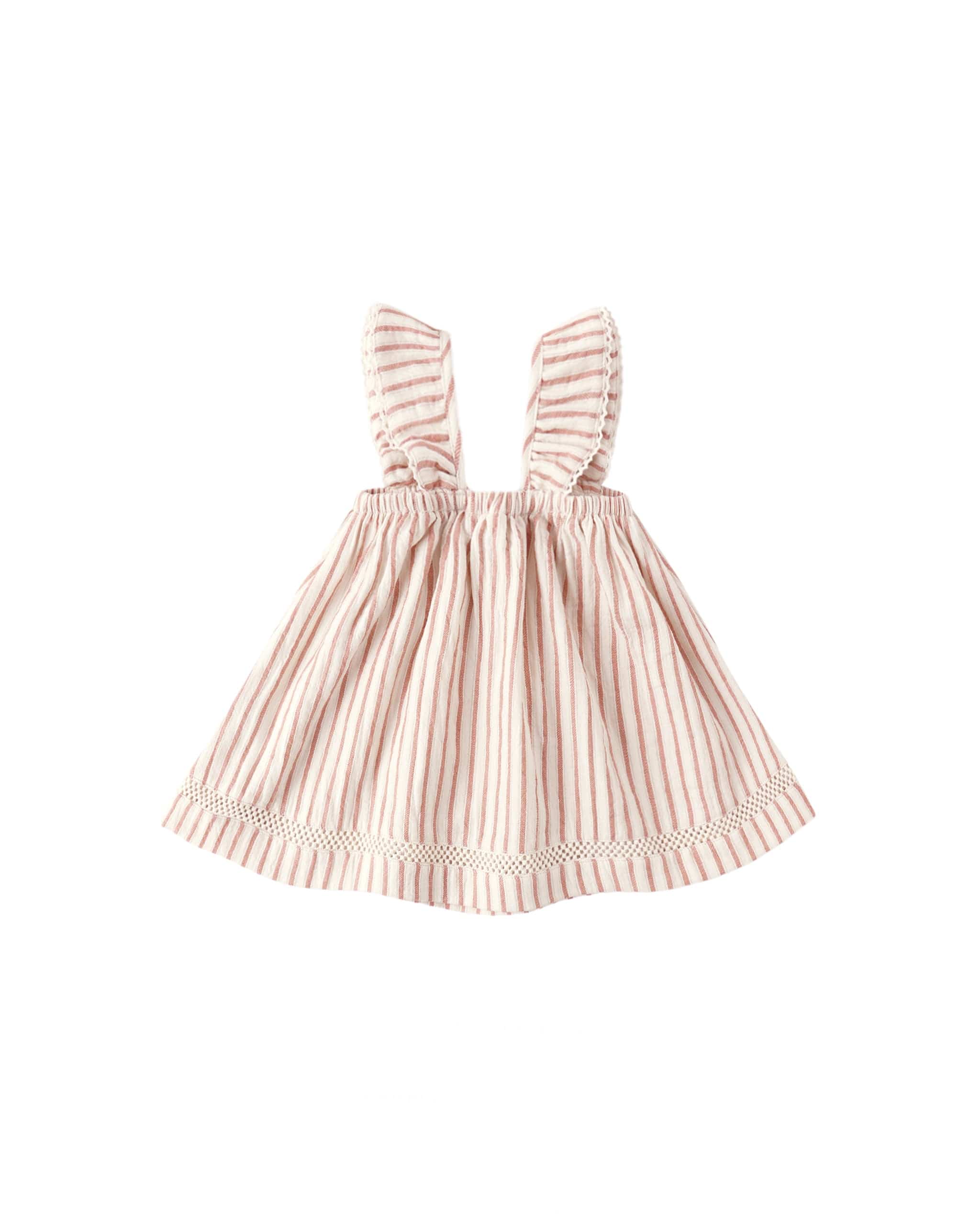 Ruffle Tank Dress || Vintage Stripe – Little Luxe Baby + Kids Ruffle Tank Dress || Vintage Stripe – Little Luxe Baby + Kids