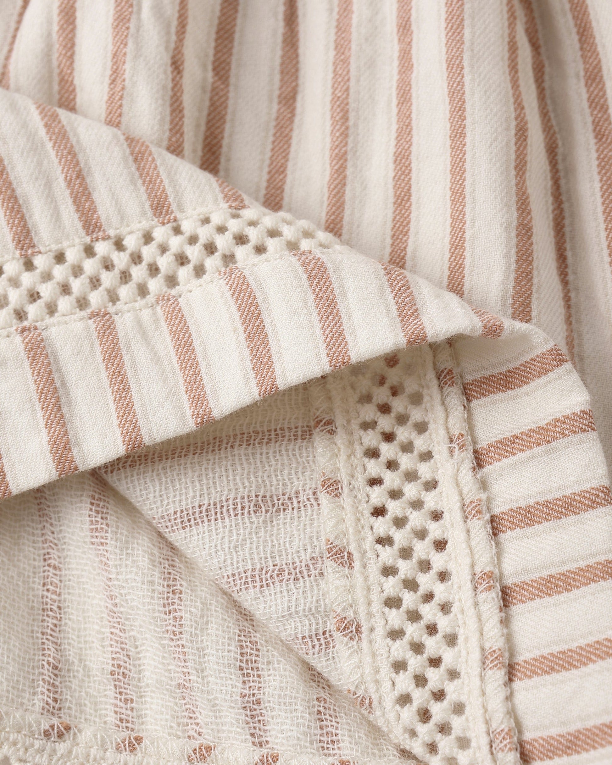 Quincy Mae Baby Ruffle Tank Dress || Vintage Stripe