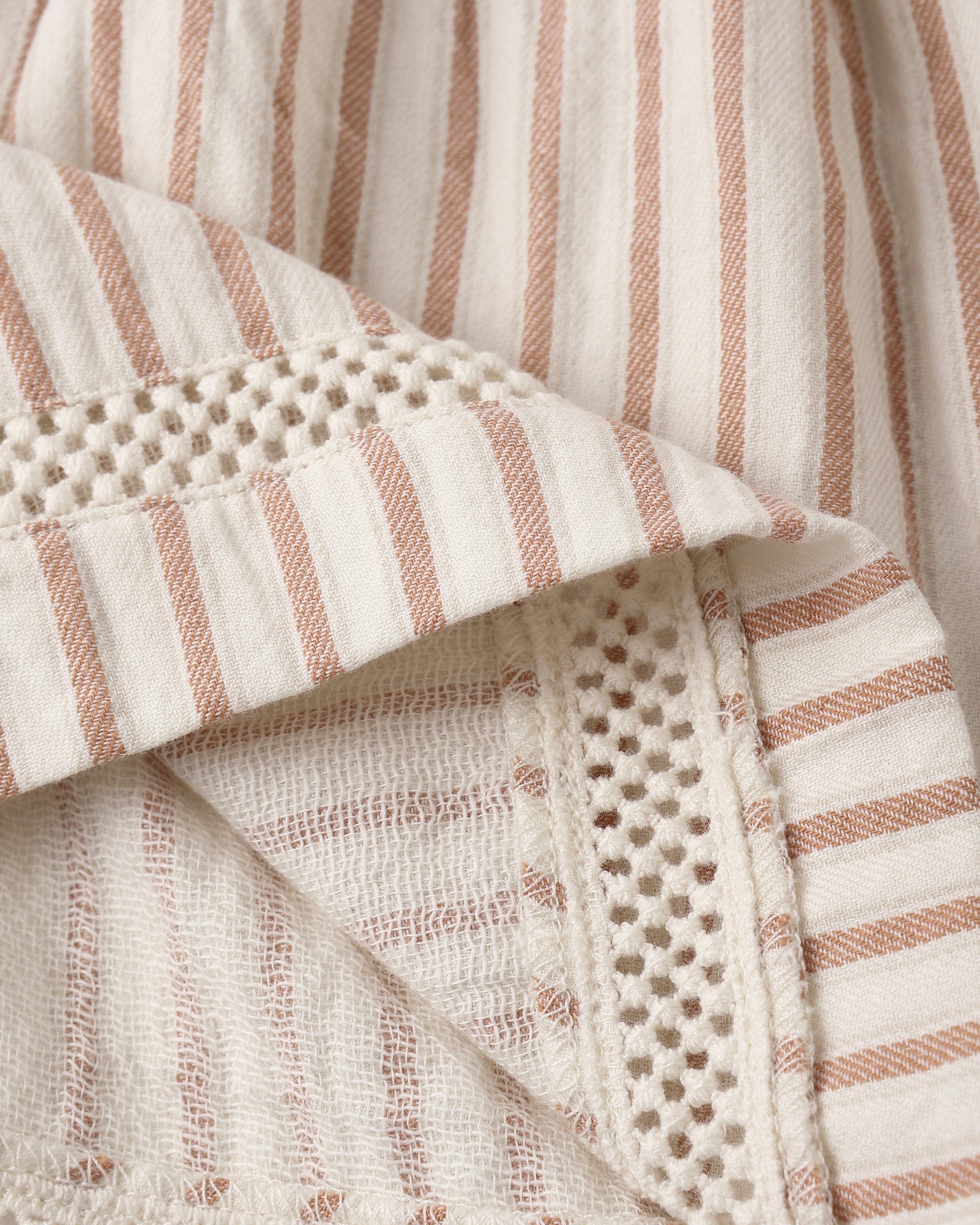 Quincy Mae Baby Ruffle Tank Dress || Vintage Stripe