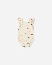 Quincy Mae Baby Scoop Back One-Piece Swimsuit || Confetti Hearts