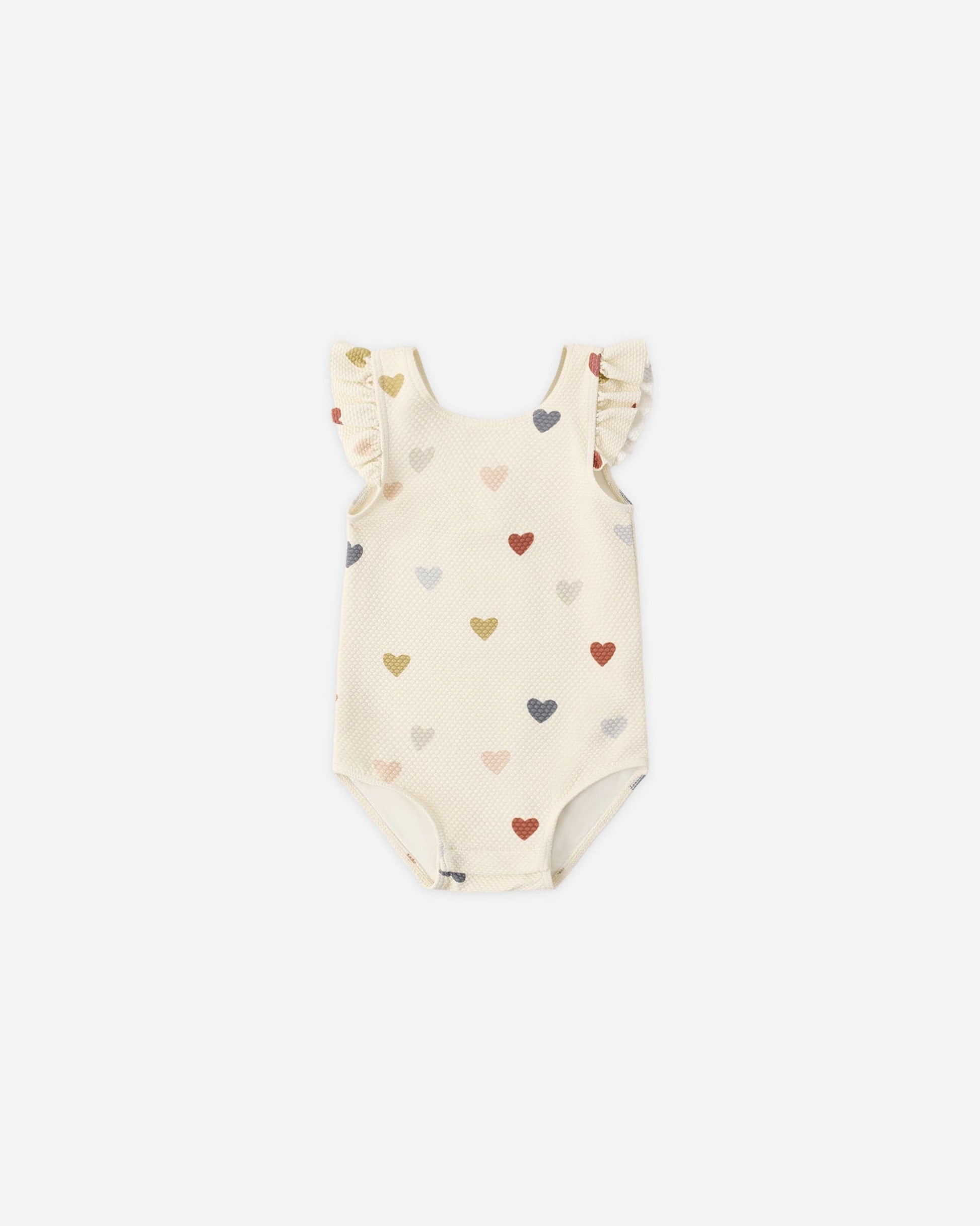 Quincy Mae Baby Scoop Back One-Piece Swimsuit || Confetti Hearts
