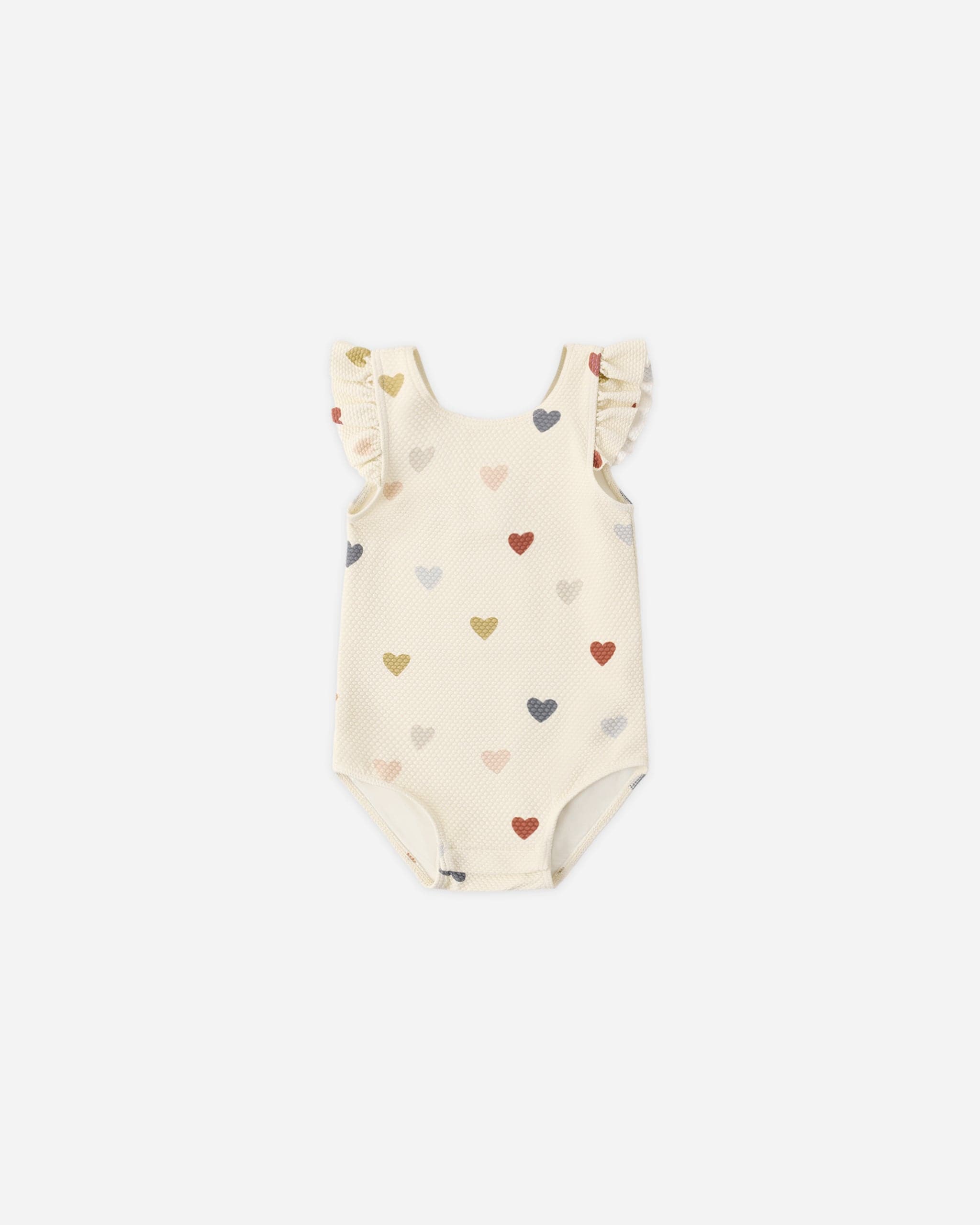 Quincy Mae Baby Scoop Back One-Piece Swimsuit || Confetti Hearts