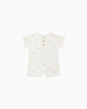 Quincy Mae Baby Short Sleeve One-Piece Dinosaur