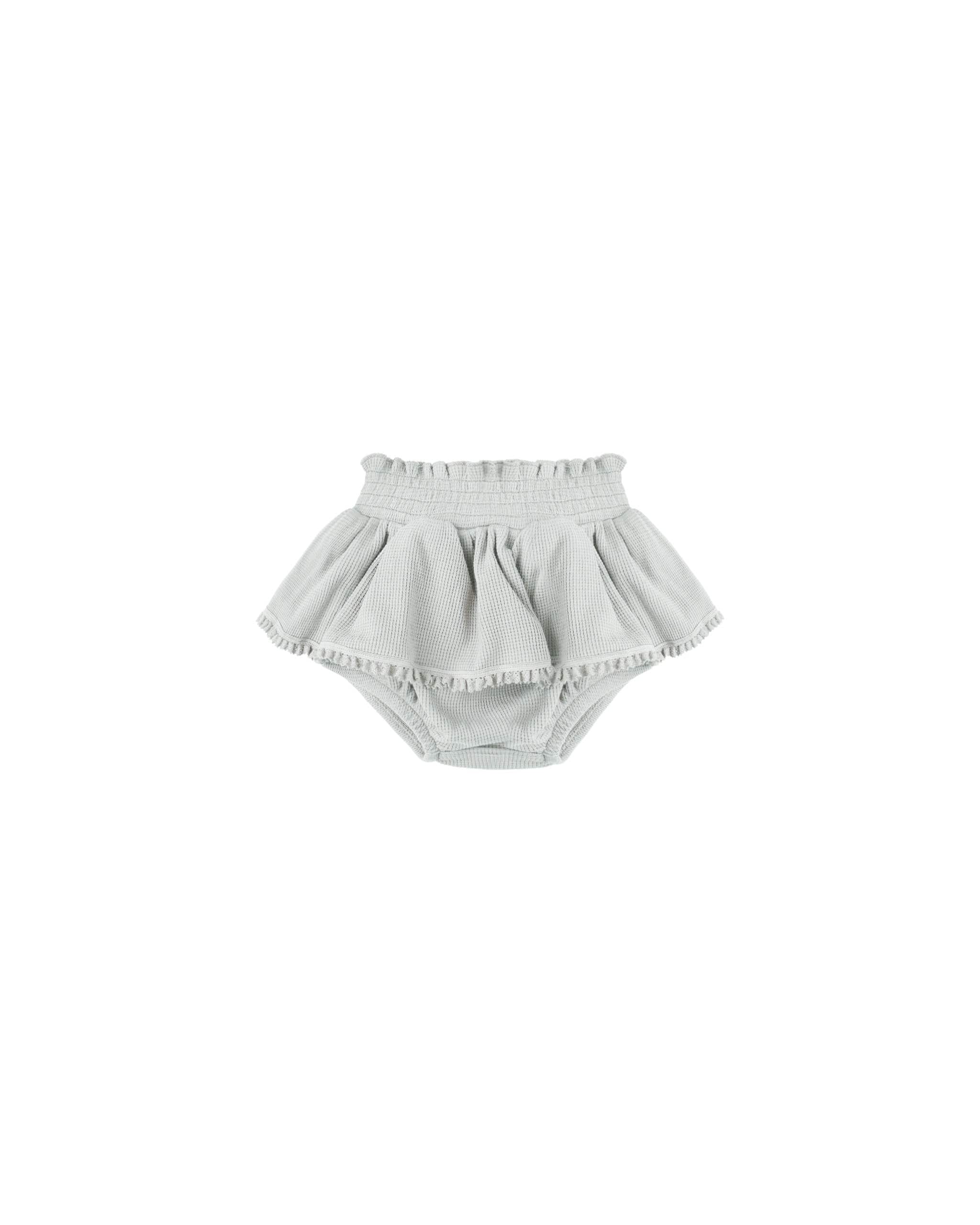 Quincy Mae Baby Skirted Bloomer - Ice Blue