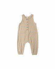 Quincy Mae Baby Sleeveless Jumpsuit || Honey Stripe