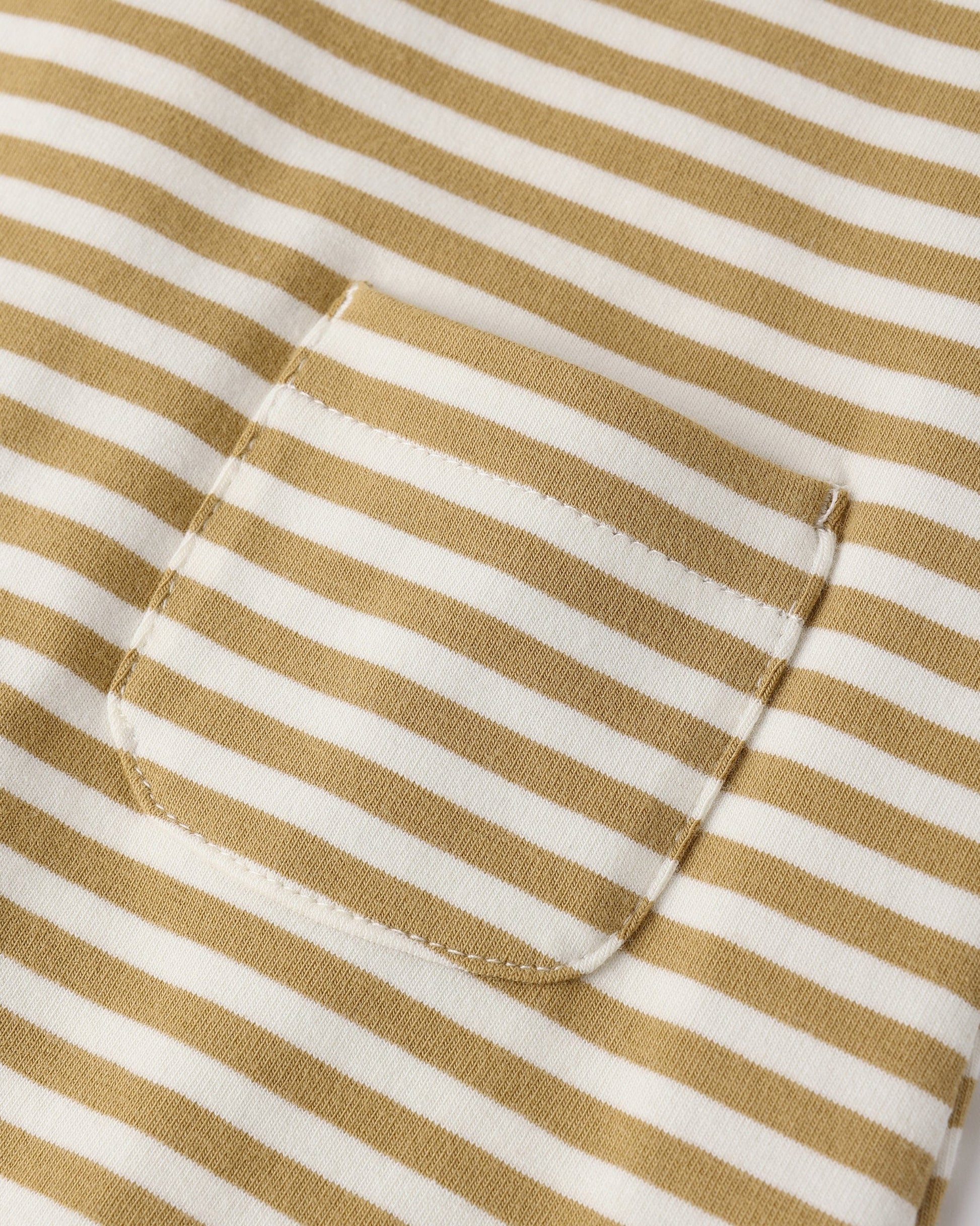 Quincy Mae Baby Sleeveless Jumpsuit || Honey Stripe