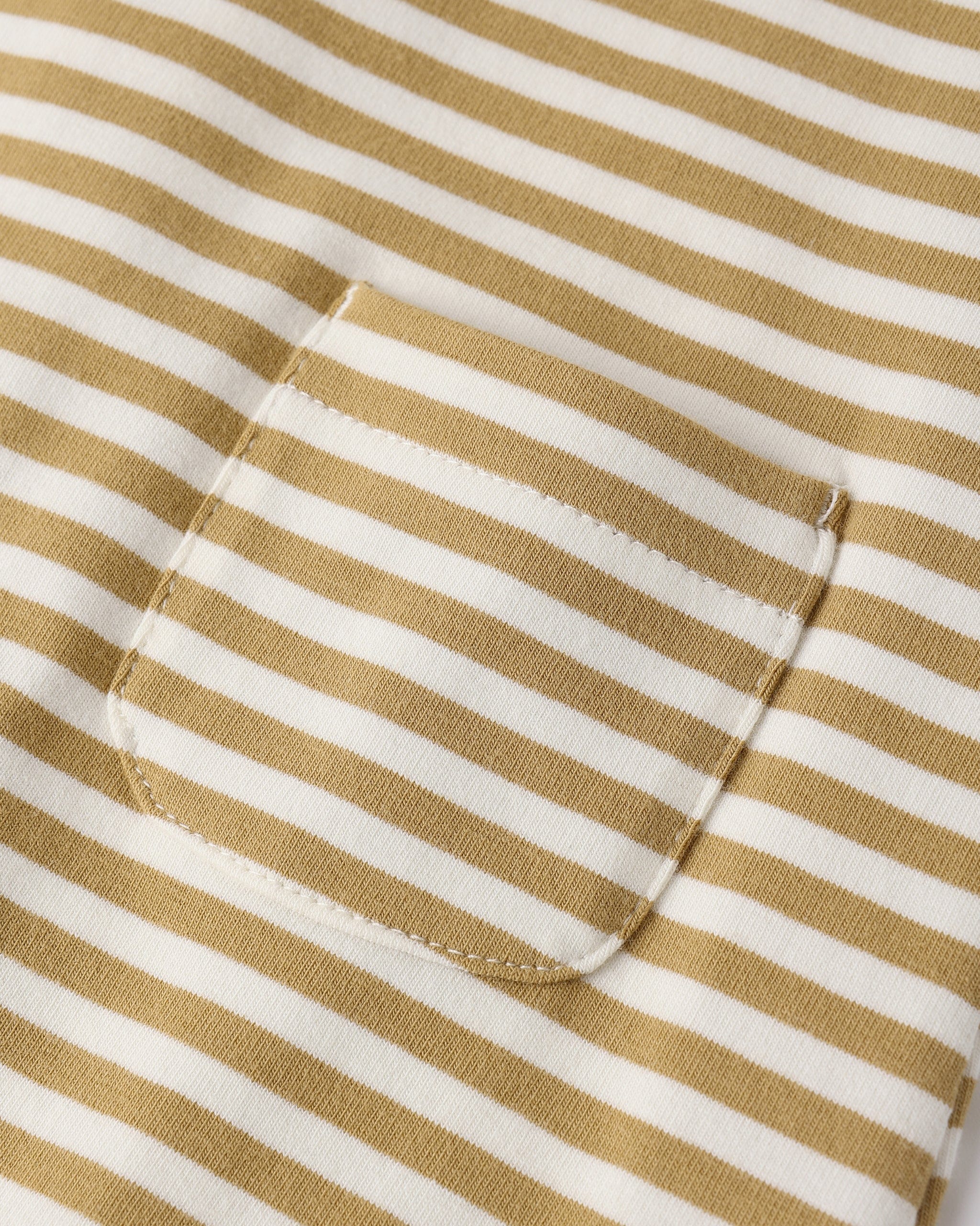 Quincy Mae Baby Sleeveless Jumpsuit || Honey Stripe