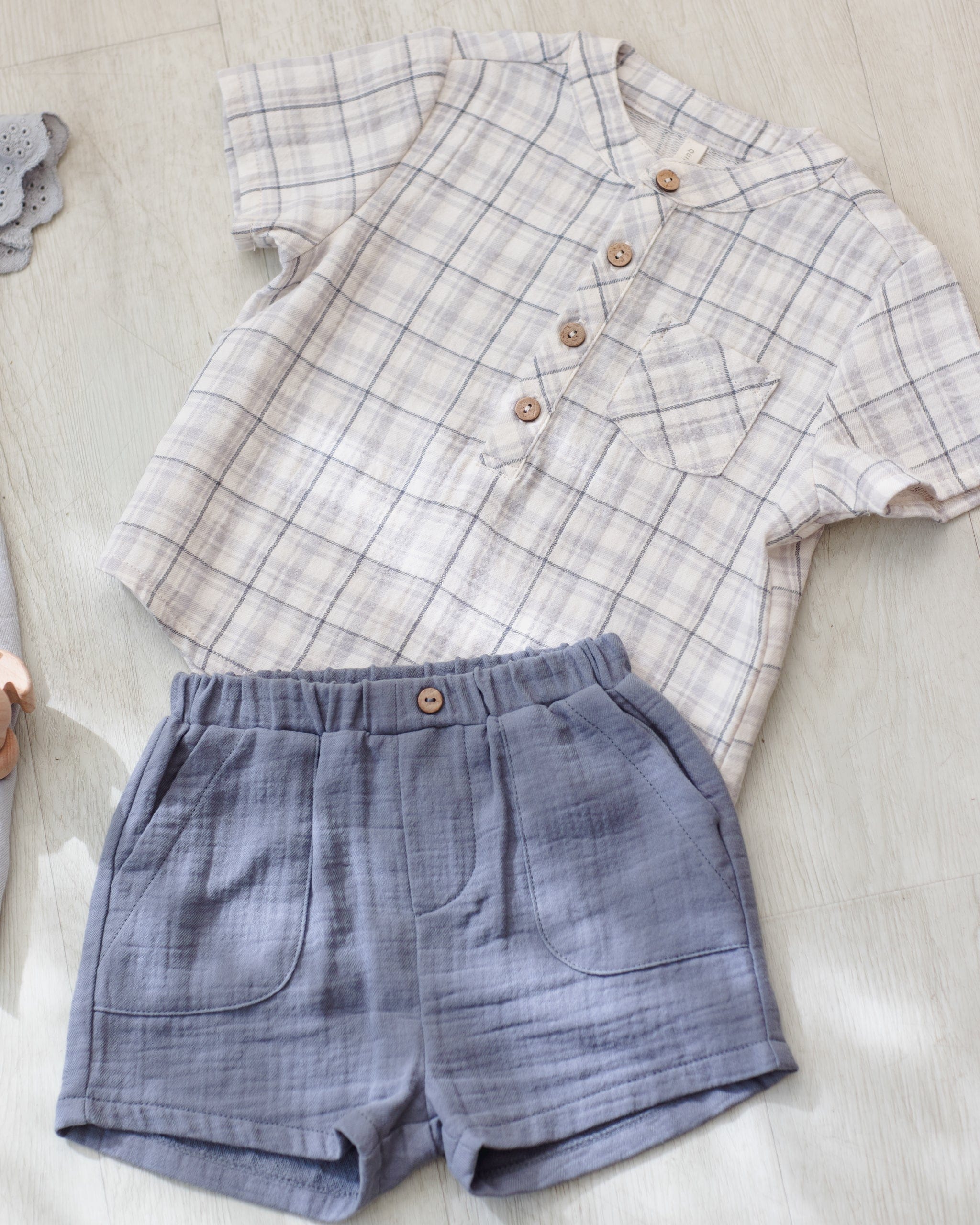 Quincy Mae Baby Utility Short || Ocean