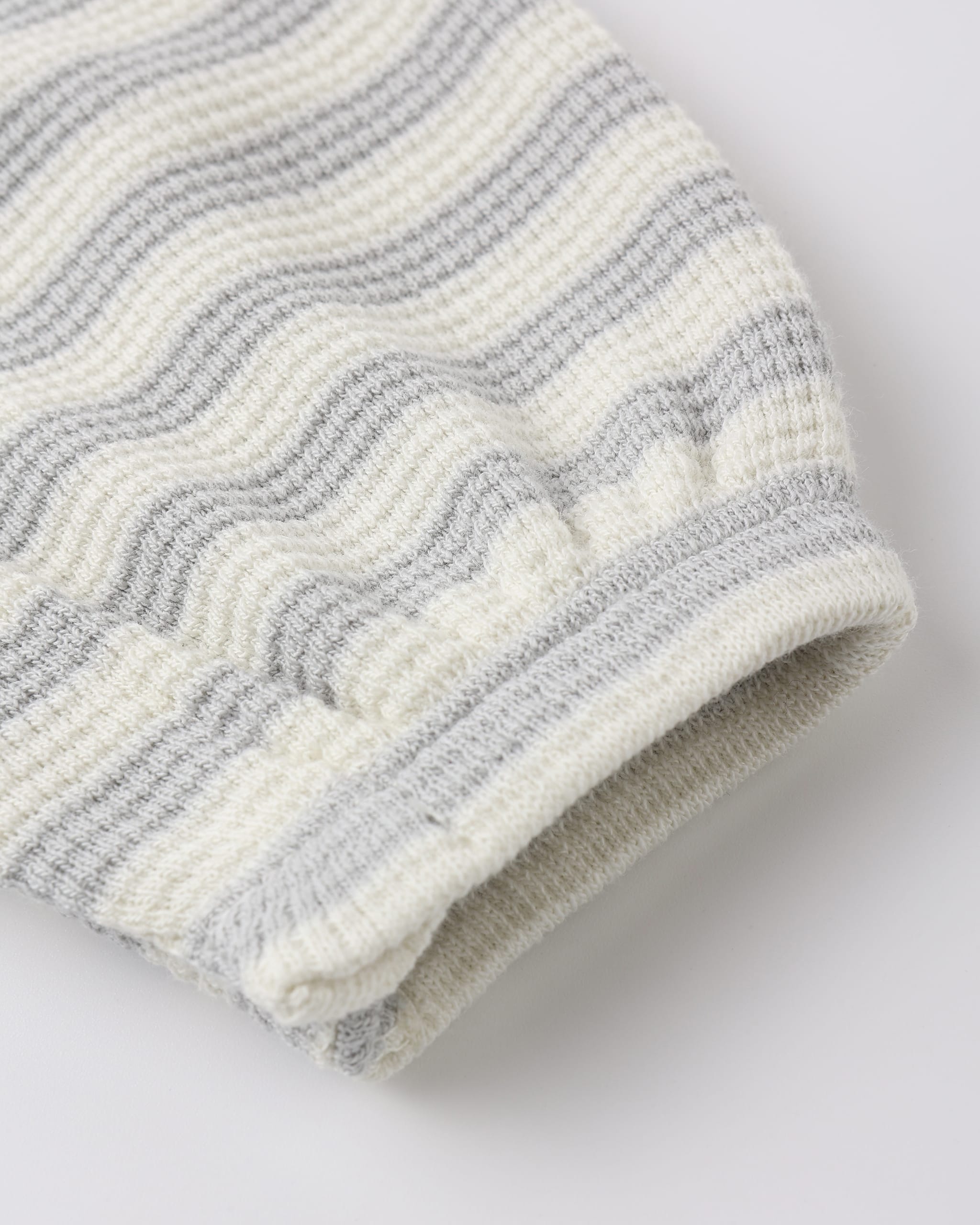 Quincy Mae Baby Waffle Jumpsuit || Sky Stripe
