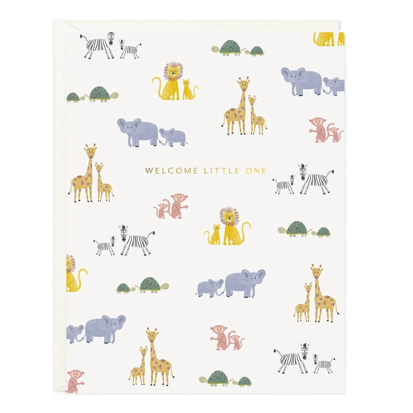 Ramona & Ruth Card Welcome Baby Animals Card