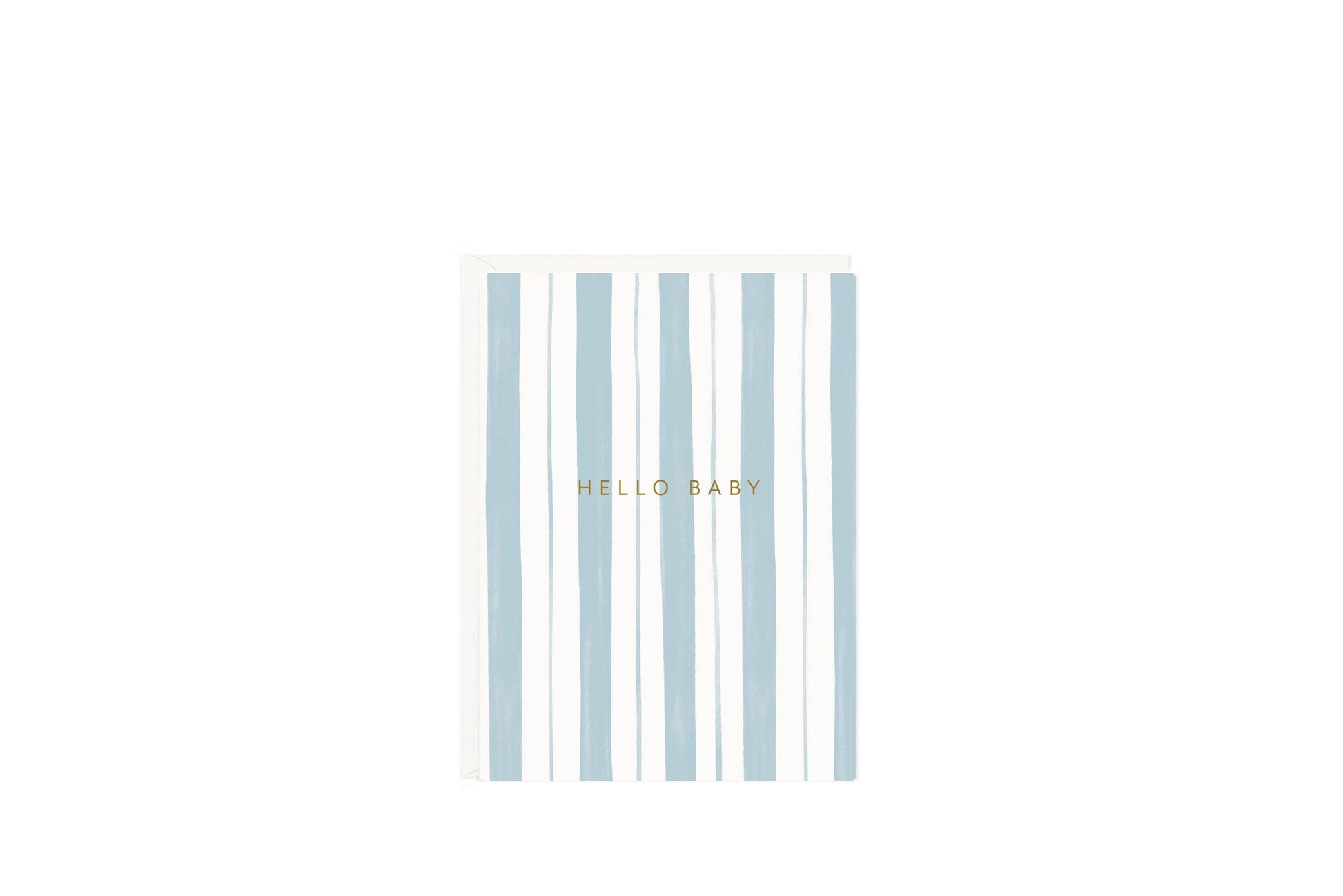 Ramona & Ruth Cards Baby Stripes Blue Mini Card