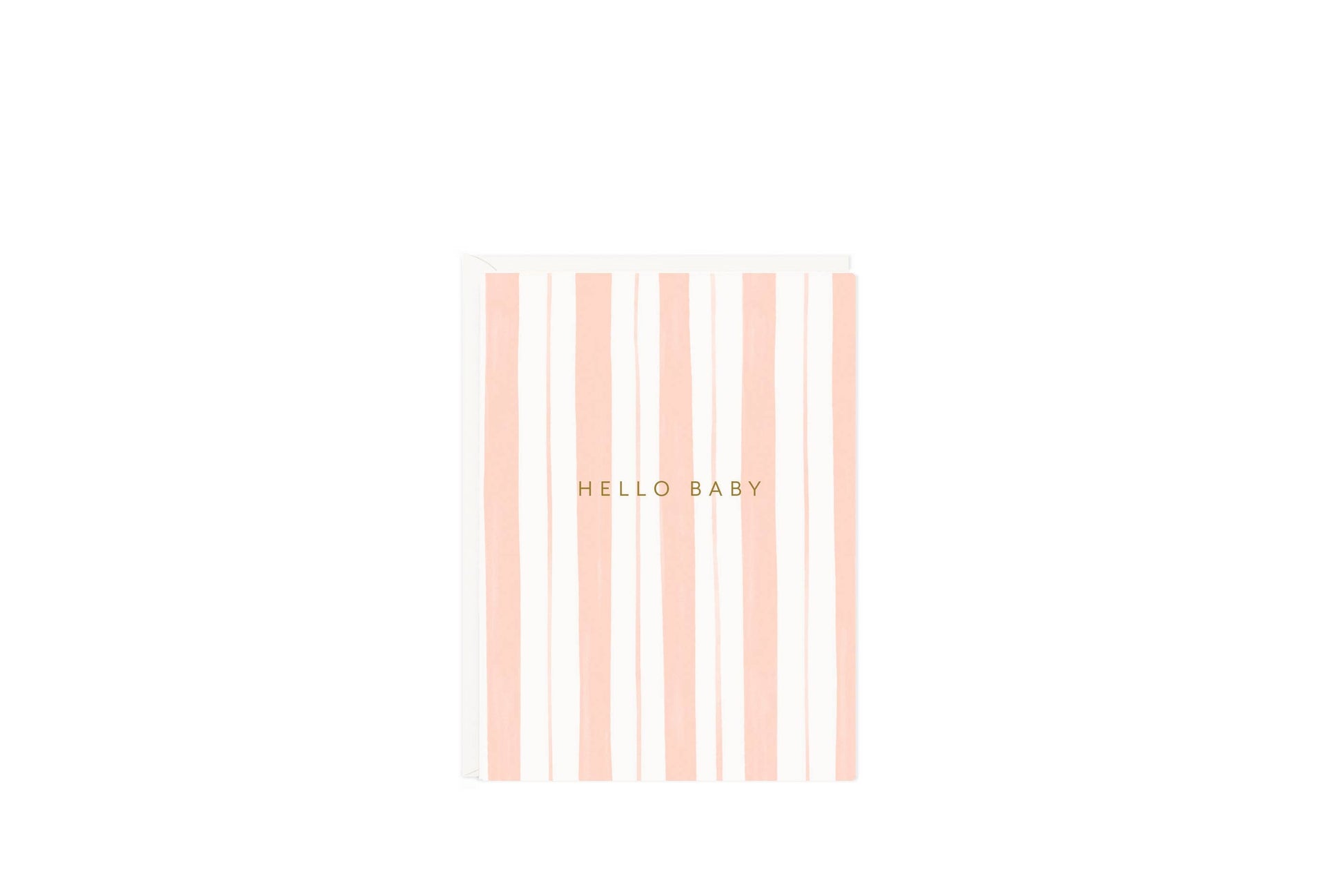 Ramona & Ruth Cards Baby Stripes Pink Mini Card
