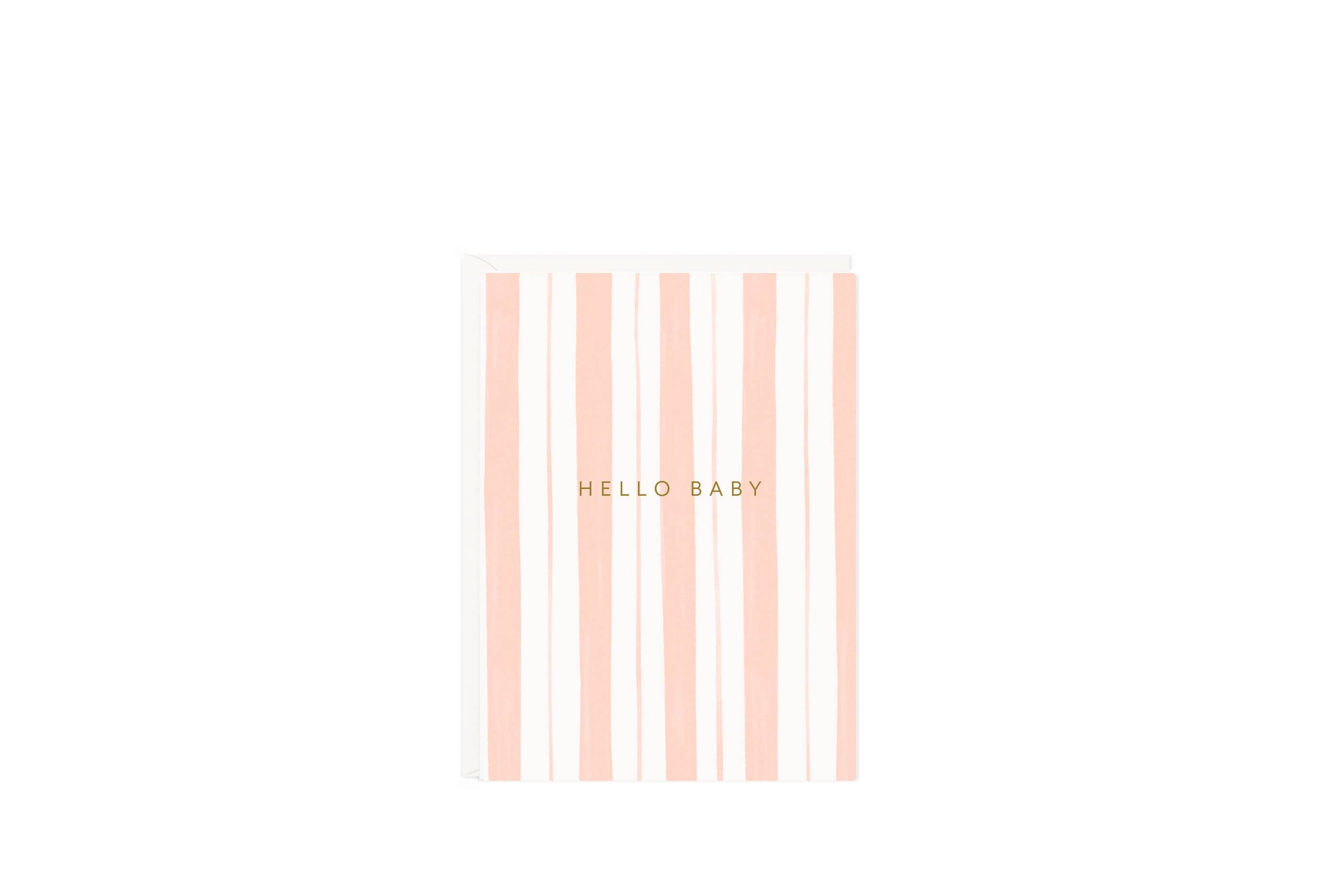 Ramona & Ruth Cards Baby Stripes Pink Mini Card