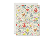 Red Cap Cards Card Woodland Critters Baby Card