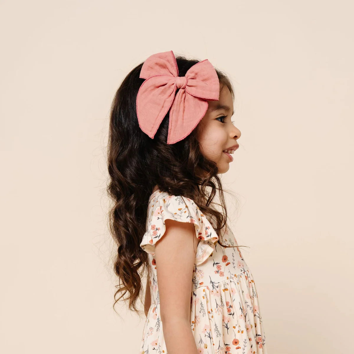 Cloud Muslin™ Heirloom Bow - Rose Clip