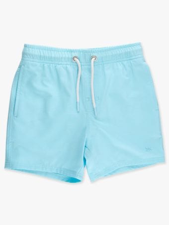 RuffleButts + RuggedButts Baby Color Changing Performance Hybrid Swim Trunks - Blue Breeze Bay