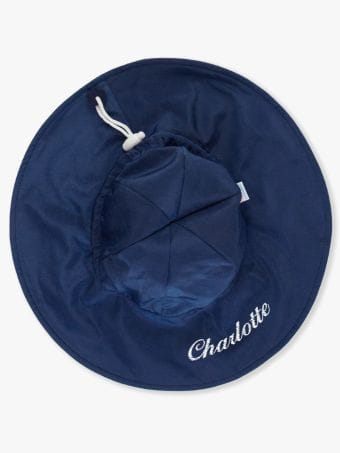 RuffleButts + RuggedButts Baby Sun Protective Hat - Navy