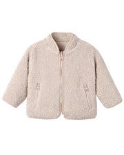 Shearling Zip Jacket || Rose Water