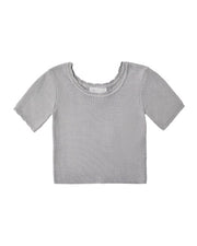 Scallop Tee || Dusty Blue