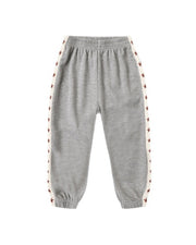 Paneled Sweatpant || Heathered Dusty Blue