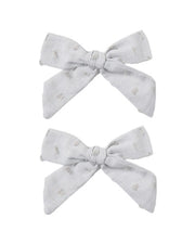 Bows, Set Of 2 || Dusty Blue