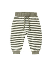 Velour Relaxed Sweatpant || Spruce Stripe