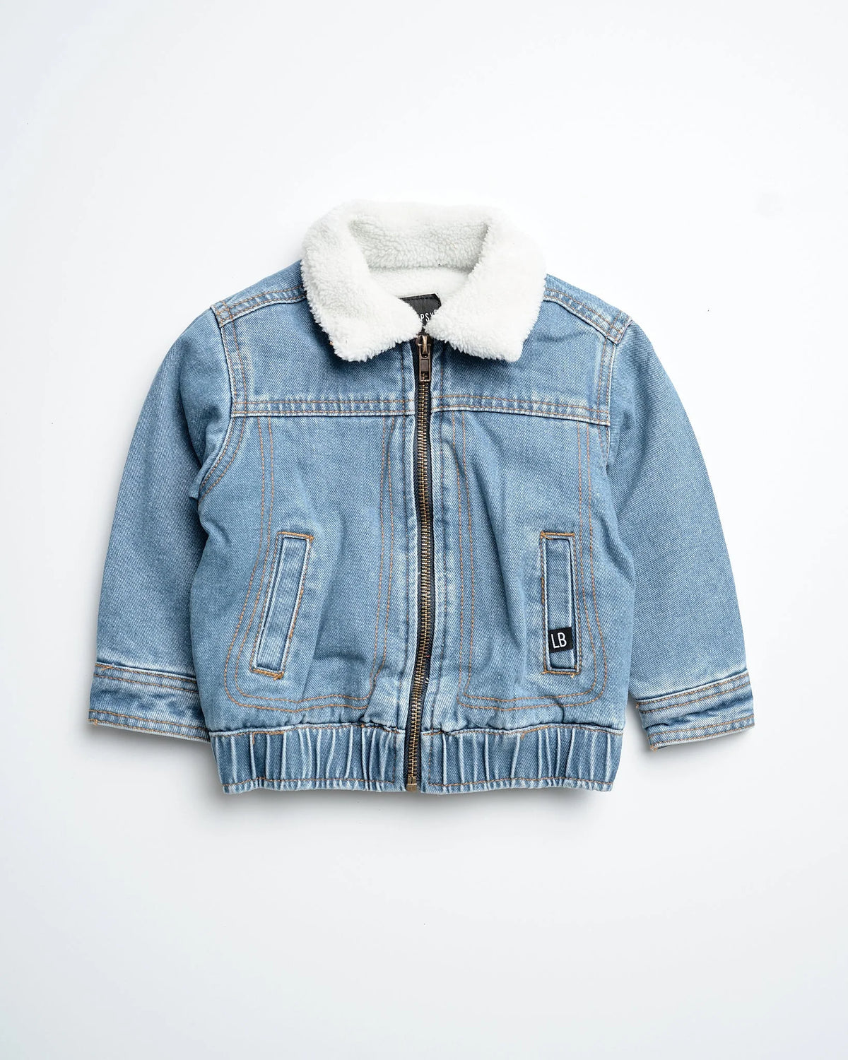 Sherpa Denim Jacket | Little Bipsy