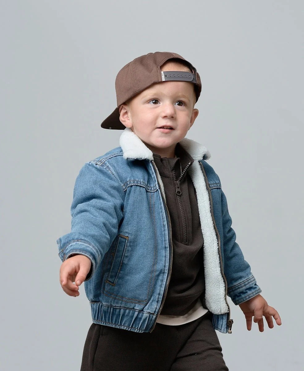 Sherpa Denim Jacket | Little Bipsy