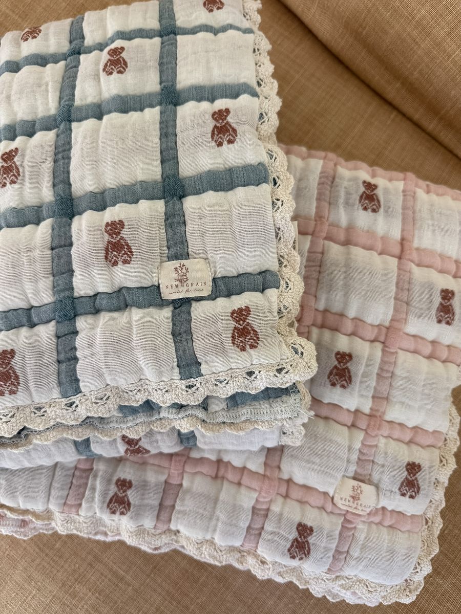 Keepsake Quilt - Teddy Bluebelle