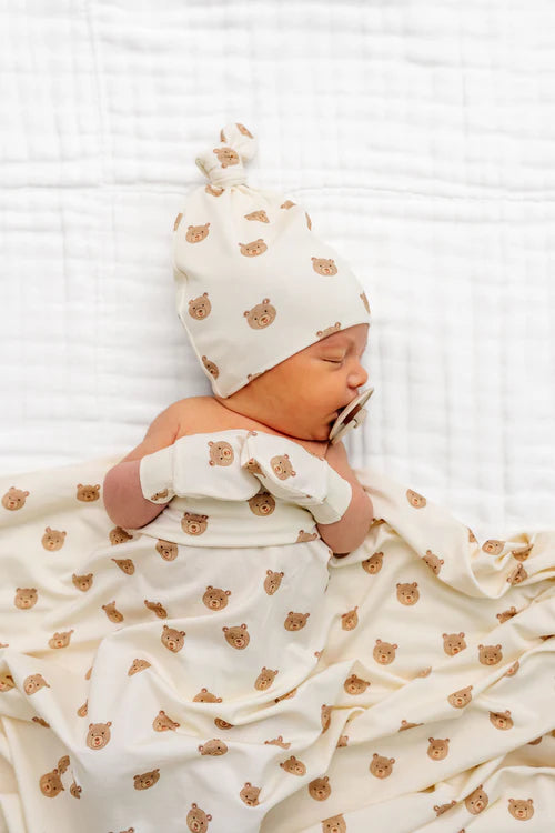 Teddy Top Knot Hat