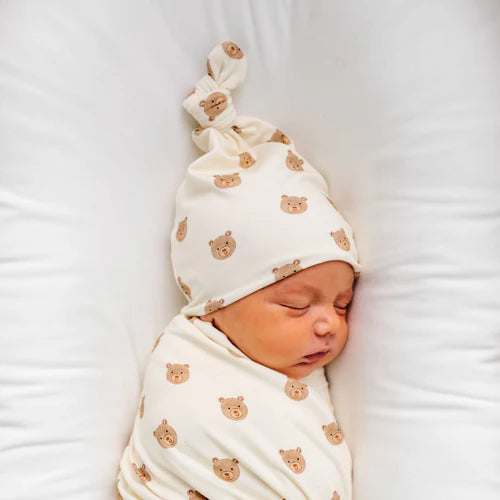 Teddy Top Knot Hat