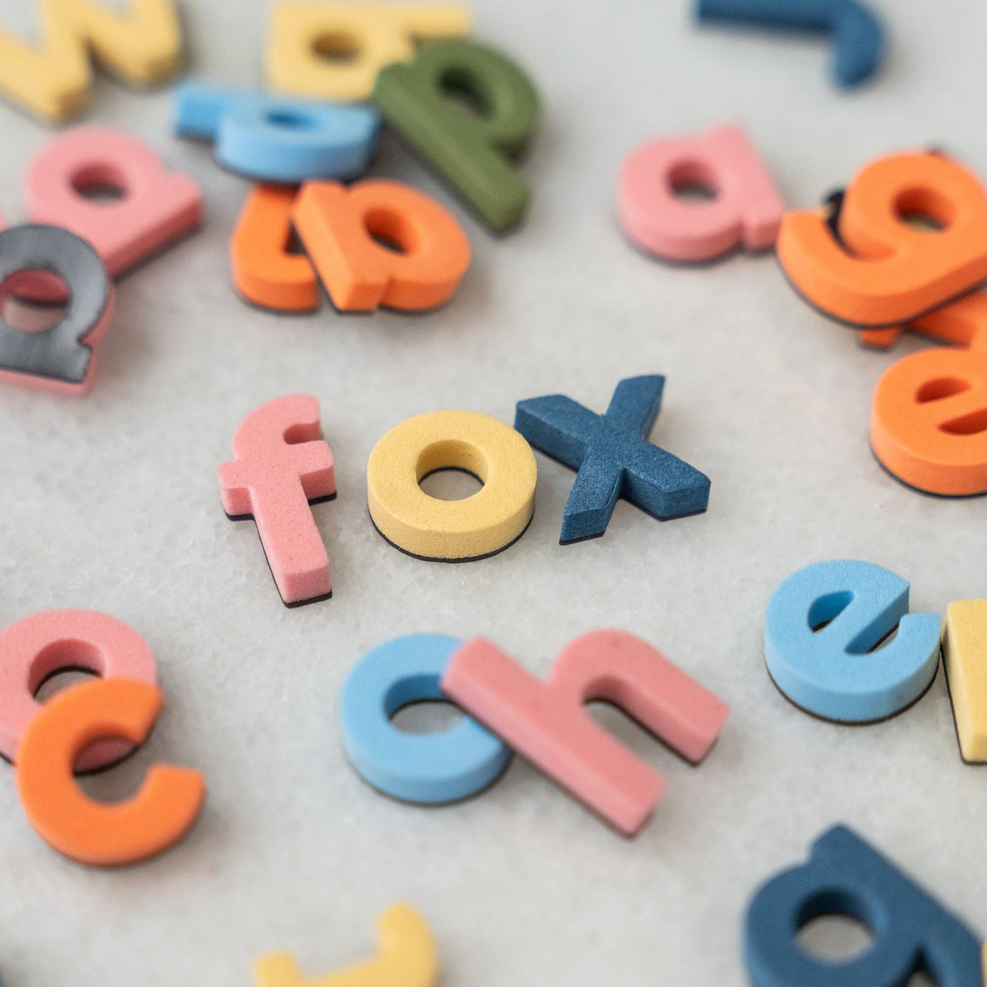 The Type Set Co. Baby 1" 140pc Lowercase Magnetic Letters in Rainbow Mod