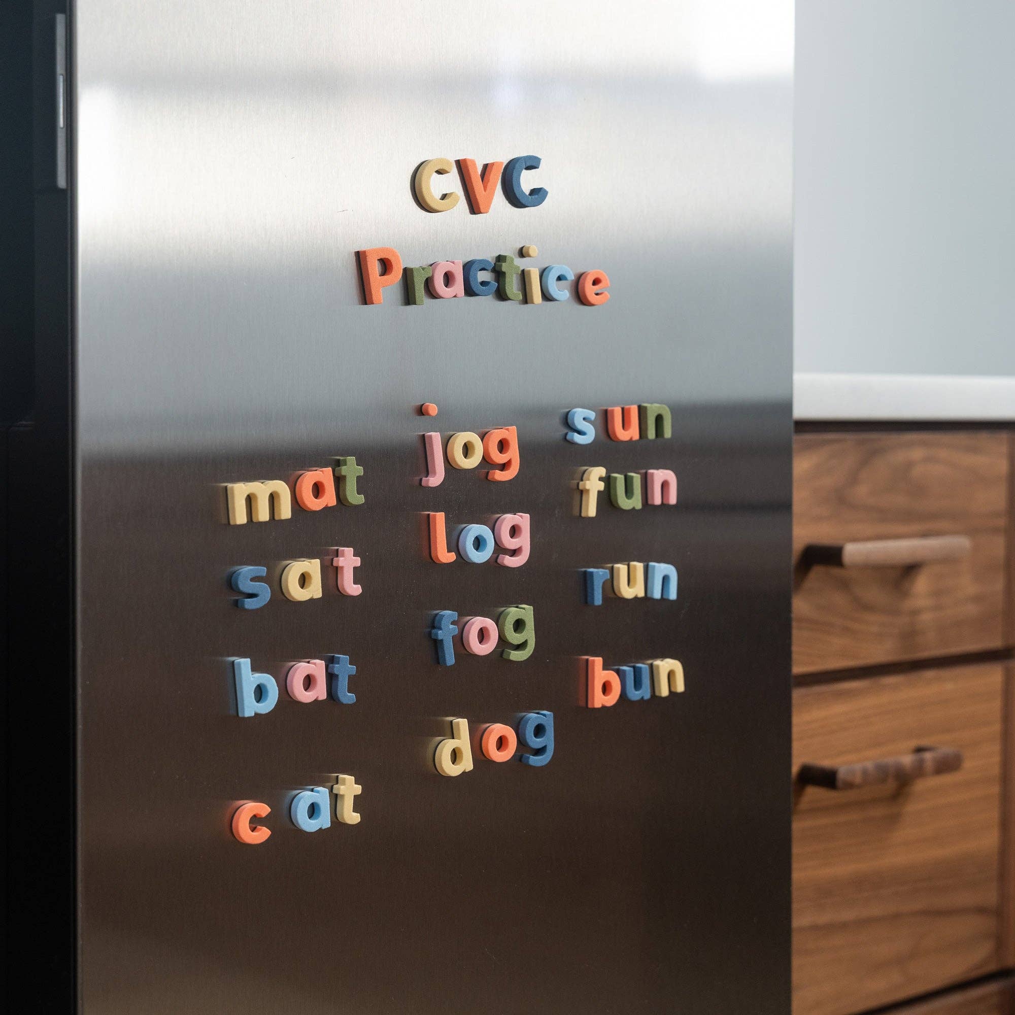 The Type Set Co. Baby 1" 140pc Lowercase Magnetic Letters in Rainbow Mod