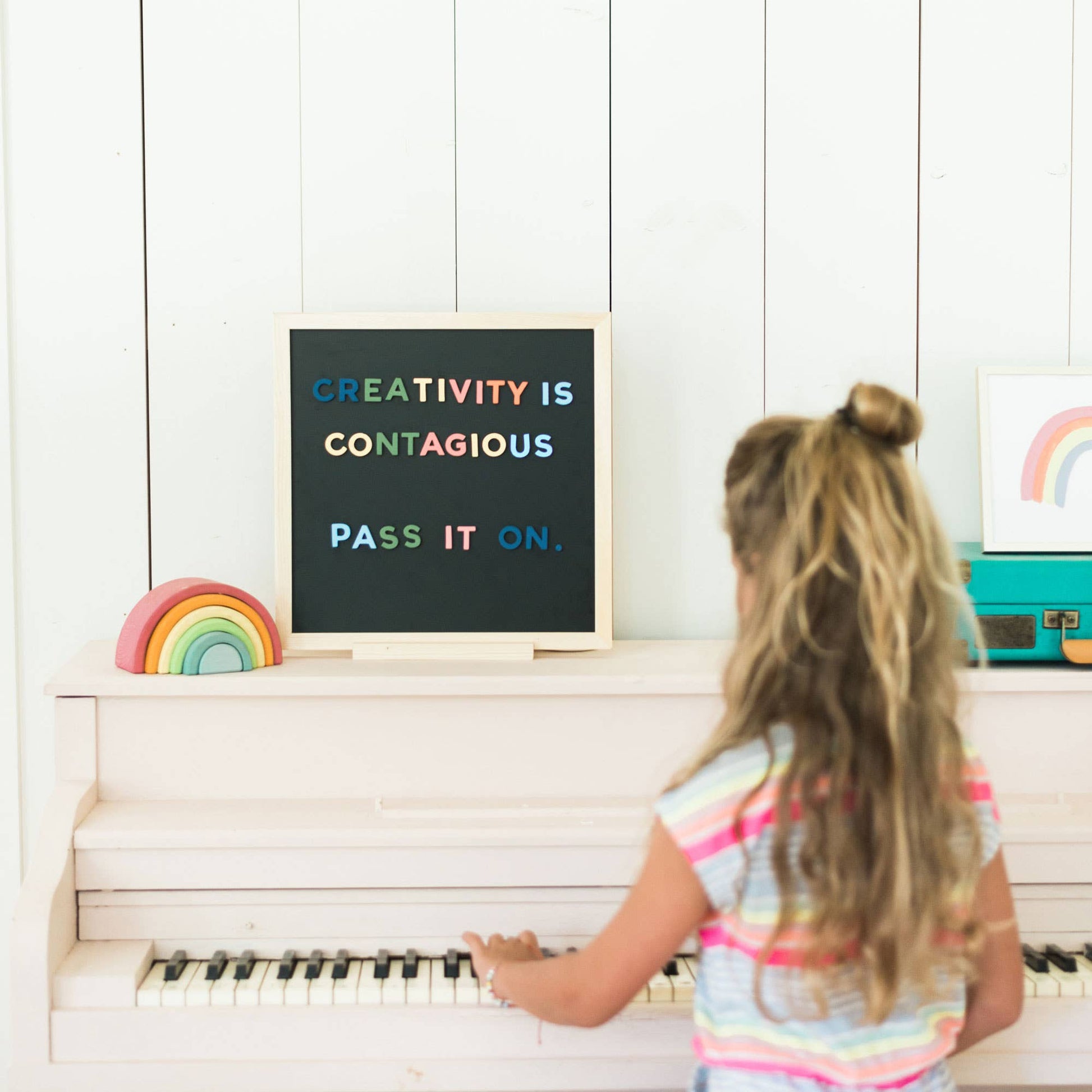 The Type Set Co. Baby 1" 200pc Rainbow Mod Magnetic Letters
