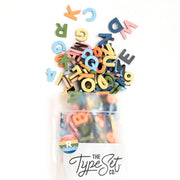 The Type Set Co. Baby 1" 200pc Rainbow Mod Magnetic Letters