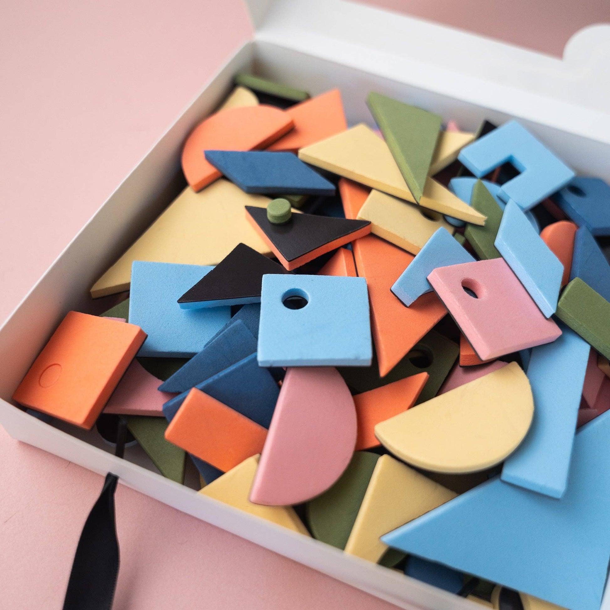 The Type Set Co. Baby 198pc Magnetic Shapes in Rainbow Mod