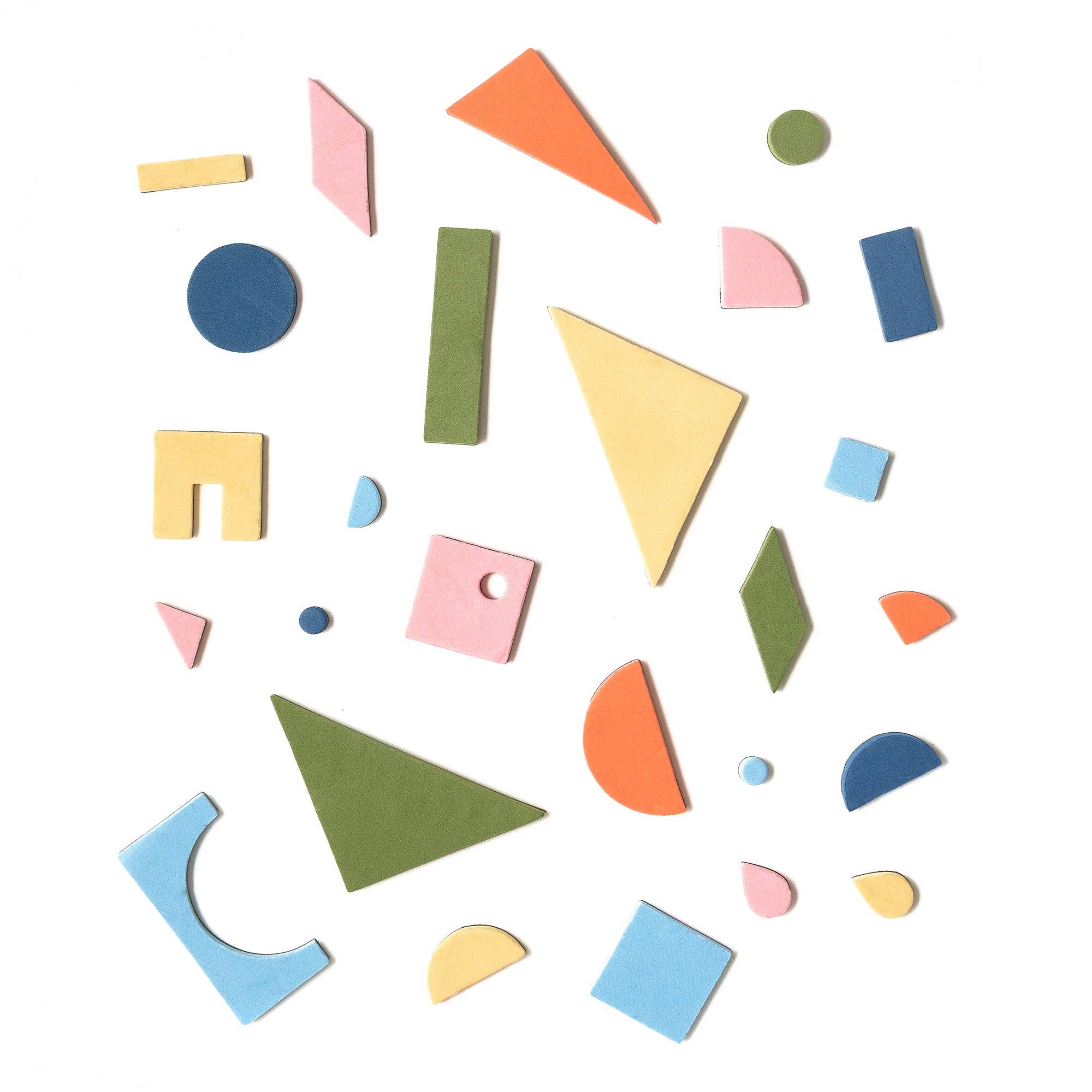The Type Set Co. Baby 198pc Magnetic Shapes in Rainbow Mod